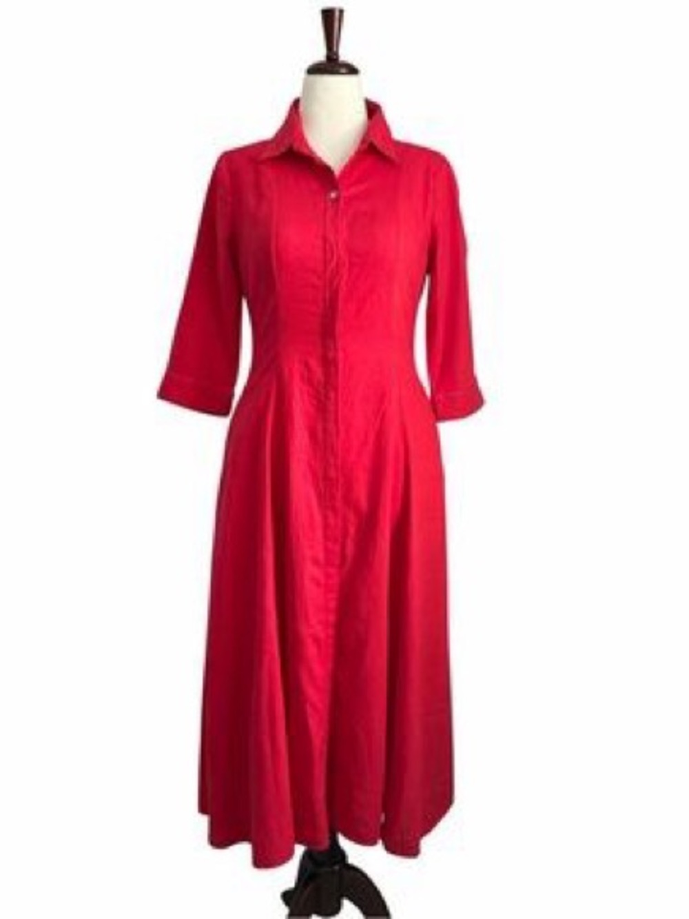 Joie Red Maxi Shirt Dress